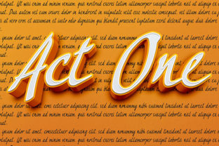 Act One Font: A Playful Typeface for Editorial Design