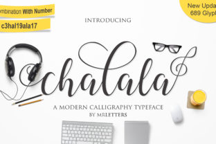 Chalala: A Modern Script Typeface for Polished Digital Branding