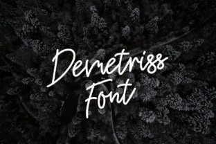 Demetriss: A Handwritten Typeface for Editorial Storytelling