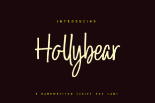 Hollybear: The Handwritten Typeface for Authentic Craft Branding