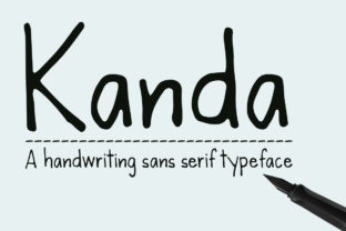 Kanda Font: A Handwritten Typeface for Modern Marketing