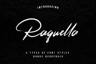 Raquella Typeface Review: Elegant Handwritten Style for Brand Identity
