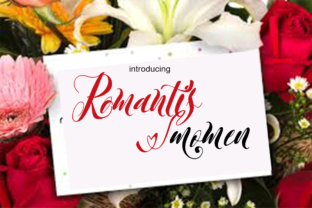Romantis Momen: A Modern Script Typeface for Editorial Design