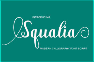 Squalia: A Modern Script Typeface for Handmade Branding