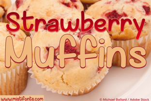 Strawberry Muffins: A Handwritten Font for Playful Digital Branding