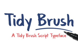 Tidy Brush: A Script Font for Crafting Warm, Handmade Typography
